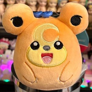 Teddiursa the Bear 3.5" Pokémon Squishmallow Stuffed Plush Toy Clip Keychain